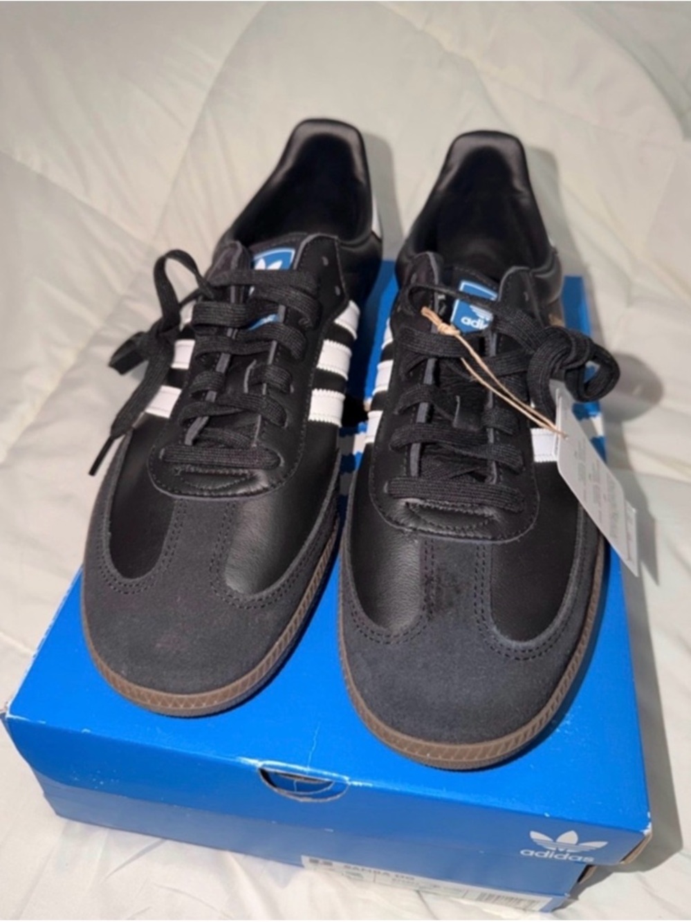adidas  Samba Og Black Athletic Sneakers with White Three Stripes